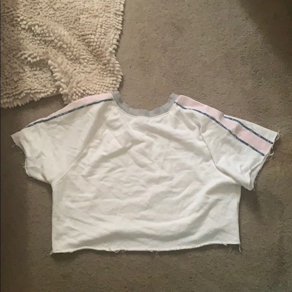 white crop top